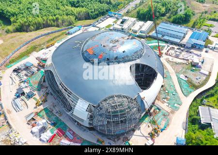 Chongqing, Cina. 23 maggio 2024. La costruzione del progetto Duliang Grand Theatre si svolgerà a Chongqing, in Cina, il 23 maggio 2024. (Foto di Costfoto/NurPhoto) credito: NurPhoto SRL/Alamy Live News Foto Stock