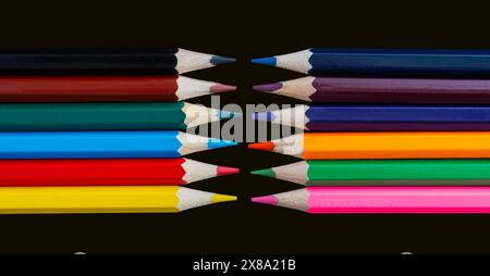 Matite colorate Foto Stock