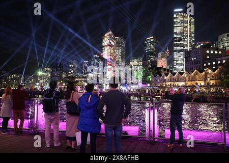 Sydney, Australia. 24 maggio 2024. VIVID Sydney inizia e si svolgerà dal 24 maggio al 15 giugno 2024. Crediti: Richard Milnes/Alamy Live News Foto Stock