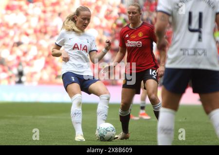 Finale di Adobe fa Women's Cup, Manchester United Women contro Tottenham Hotspur Women Wembley Stadium Londra Regno Unito 12 maggio 2024 Foto Stock