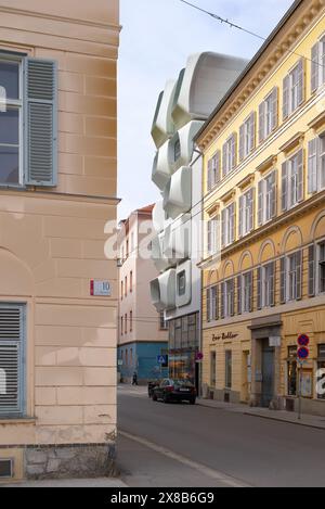 Graz, Austria - edificio Argos di Zaha Hadid Architects Foto Stock