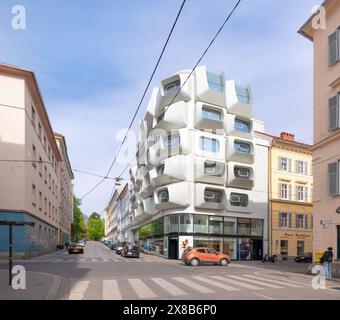 Graz, Austria - edificio Argos di Zaha Hadid Architects Foto Stock