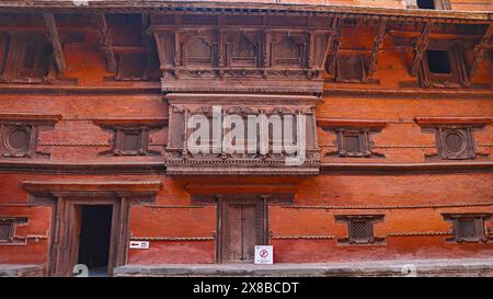 Vista interna del Palazzo dei nove piani, Piazza Durbar di Kathmandu, Kathmandu, Nepal. Foto Stock