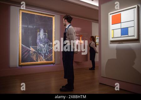 Londra, Inghilterra, Regno Unito. 24 maggio 2024. London: An Artistic Crossroads', una prima mostra nel suo genere, apre nelle gallerie di Sotheby's London dal 25 maggio al 5 luglio. In collaborazione con Art UK, la mostra riunisce opere di spicco provenienti da dodici musei del Regno Unito, che illuminano il modo in cui il Regno Unito ha ispirato artisti da tutto il mondo attraverso i secoli. (Credit Image: © Thomas Krych/ZUMA Press Wire) SOLO PER USO EDITORIALE! Non per USO commerciale! Foto Stock