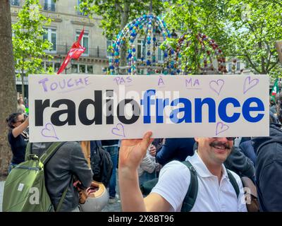 Gli scioperi turbano le trasmissioni e le piattaforme digitali di FRANCE 24 Foto Stock