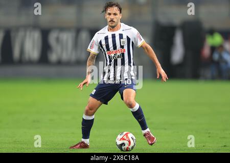 Lima, Perù. 20 maggio 2024. Sebastian Rodriguez dell'Alianza Lima durante la partita di Liga 1 tra Alianza de Lima e Deportivo Garcilaso giocata al Nacional Stadium il 28 gennaio 2024 a Lima, in Perù. (Foto di Miguel Marrufo /PRESSINPHOTO) credito: PRESSINPHOTO SPORTS AGENCY/Alamy Live News Foto Stock