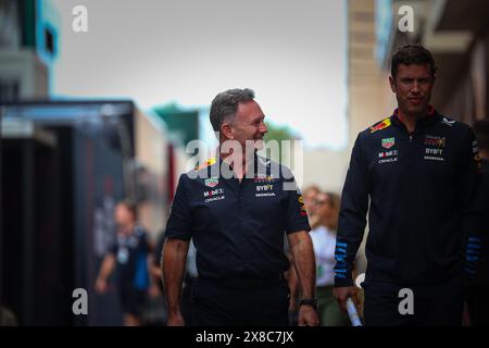 Monaco, Principato di Monaco. 24 maggio 2024. Christian Horner Team Principal di Oracle RedBull Racing durante il GP di Monaco, 23-26 maggio 2024 Montecarlo, campionato mondiale di Formula 1 2024. Credito: Agenzia fotografica indipendente/Alamy Live News Foto Stock