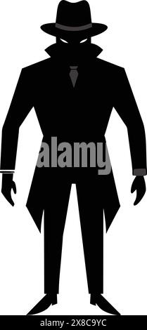 Profilo figura umana vuoto silhouette uomo invisibile Illustrazione Vettoriale