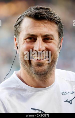 Bochum, Deutschland, 1. Fußball - BL, retrocessione, Hinspirel VFL Bochum: Fortuna Düsseldorf 0-3 ore 23 05. 2024 im Vonovia Ruhrstadion in Bochum Trainer Heiko BUTSCHER (VFL) foto: Norbert Schmidt, Düsseldorf Foto Stock