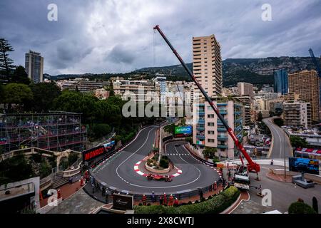 Imola, Imola, Italia. 24 maggio 2024. Il pilota monegasco della scuderia Ferrari HP F1 Charles Leclerc (16) durante le prove libere due al Gran Premio di Formula 1 di Monaco (Credit Image: © Luca Martini/ZUMA Press Wire) SOLO PER USO EDITORIALE! Non per USO commerciale! Crediti: ZUMA Press, Inc./Alamy Live News Foto Stock