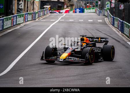 Imola, Imola, Italia. 24 maggio 2024. Il pilota olandese del team Oracle Redbull F1 Max Verstappen (1) durante la prova gratuita del Gran Premio di Formula 1 di Monaco (Credit Image: © Luca Martini/ZUMA Press Wire) SOLO PER USO EDITORIALE! Non per USO commerciale! Crediti: ZUMA Press, Inc./Alamy Live News Foto Stock