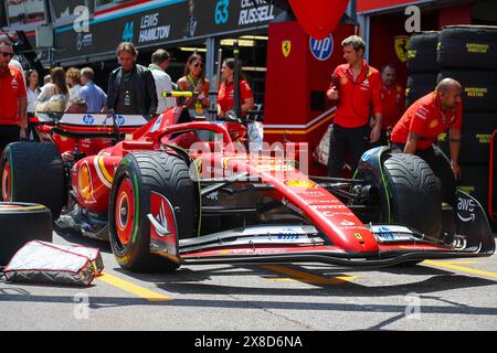 Monaco, Principato di Monaco. 24 maggio 2024. Scuderia Ferrari durante il Gran Premio di Formula 1 di Monaco 2024 a Monte Carlo (MC), maggio 23-26 2024 crediti: Agenzia fotografica indipendente/Alamy Live News Foto Stock