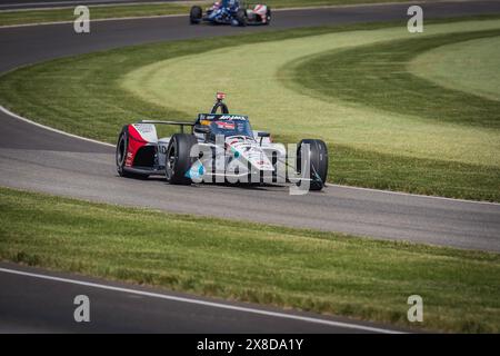 Speedway, Indiana, Stati Uniti. 24 maggio 2024. TAKUMA SATO (75) di Tokyo, in Giappone, pratica per la 108a corsa della 500 miglia di Indianapolis all'Indianapolis Motor Speedway di Speedway, IN. (Credit Image: © Walter G. Arce Sr./ASP via ZUMA Press Wire) SOLO PER USO EDITORIALE! Non per USO commerciale! Foto Stock