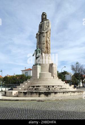 Monumento ad Antonio Jose de Almeida, politico, sesto presidente del Portogallo, nel distretto di Areeiro, Lisbona, Portogallo Foto Stock