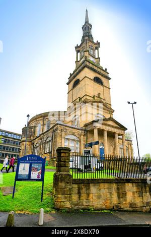 Chiesa presbiteriana di Ognissanti presso la banchina di Newcastle dopo anni di lavori di restauro ora aperta al pubblico Foto Stock