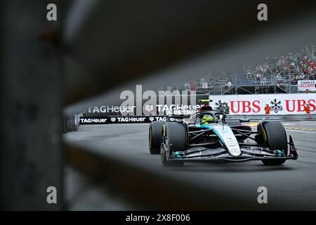 Monte Carlo, Principato di Monaco. 24 maggio 2024. #44 Lewis Hamilton del Team Mercedes-AMG Petronas Formula One Team, Mercedes W15 credito: Agenzia fotografica indipendente/Alamy Live News Foto Stock