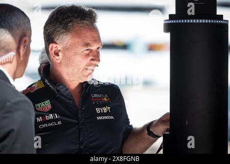 Monaco, Monaco. 24 maggio 2024. Christian Horner, il team principal di Oracle Red Bull Racing, è stato visto nel paddock durante il weekend del Gran Premio di F1 di Monaco del 24 maggio 2024. (Foto di Andreja Cencic/SOPA Images/Sipa USA) credito: SIPA USA/Alamy Live News Foto Stock