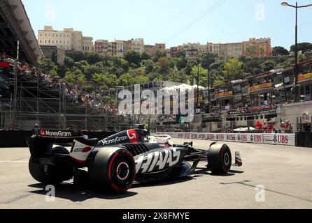 Monaco, Francia. 25 maggio 2024. © PHOTOPQR/NICE MATIN/Jean Francois Ottonello ; Monaco ; 25/05/2024 ; 81e Grand Prix de Monaco 2024 - formule 1 - HAAS crediti: MAXPPP/Alamy Live News Foto Stock