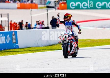 Circuito di Barcellona, Barcellona, Catalogna, Spagna. 25 maggio 2024. 2024 MotoGP del Catalunya Qualifying Day; numero 25 pilota Trackhouse Racing Raul Fernandez durante le qualifiche al Catalunya MotoGP Credit: Action Plus Sports/Alamy Live News Foto Stock