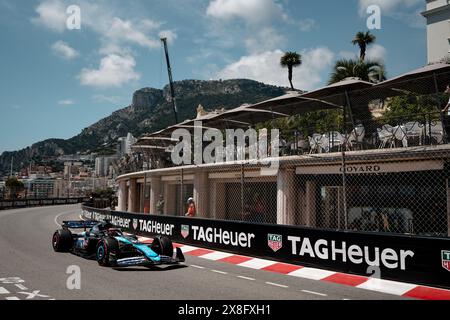 Montecarlo, Monaco. 25 maggio 2024. Foto di Thomas Maheux/SWpix.com - 25/05/2024 - Formula uno - Gran Premio di Monaco 2024 - Monte Carlo, Monaco - prove libere Esteban Ocon Alpine F1 Team crediti: SWpix/Alamy Live News Foto Stock