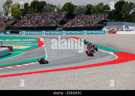 Circuito di Barcellona, Barcellona, Catalogna, Spagna. 25 maggio 2024. 2024 MotoGP di Catalunya Qualifying Day; inizio della gara sprint al Catalunya MotoGP Credit: Action Plus Sports/Alamy Live News Foto Stock