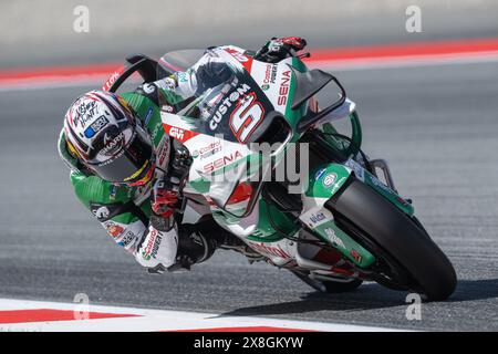 Barcellona, ESP. 25 maggio 2024. Barcellona, Spagna. Circuit de Barcelona Catalunya. 25 maggio 2024 pratica 2. Moto GP Johan Zarco (5) di LCR Honda durante la MotoGP Gran premi Monster Energy de Catalunya. MotoGP 24-25-26 maggio 2024, al Circuit de Barcelona-Catalunya di Barcellona, Spagna. Crediti: Rosdemora/Alamy Live News Foto Stock