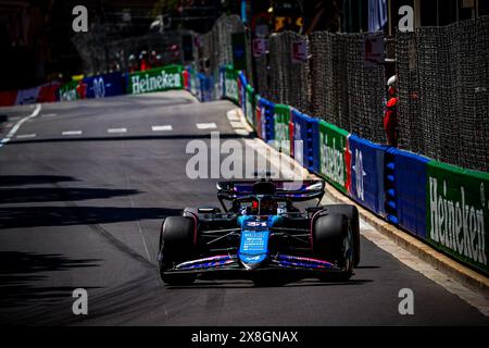 Monaco, Principato di Monaco. 25 maggio 2024. 31 Esteban Ocon, (fra) Alpine F1 Team durante il GP di Monaco, 23-26 maggio 2024 Montecarlo, Campionato del mondo di Formula 1 2024. Credito: Agenzia fotografica indipendente/Alamy Live News Foto Stock