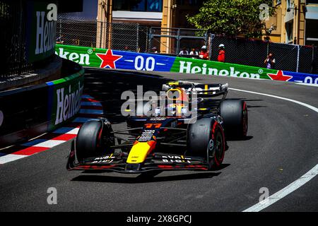 Monaco, Principato di Monaco. 25 maggio 2024. 11 Sergio Perez, (mex) Oracle Red Bull Racing, Hondaduring the Monaco GP, 23-26 maggio 2024 Montecarlo, Formula 1 World Championship 2024. Credito: Agenzia fotografica indipendente/Alamy Live News Foto Stock