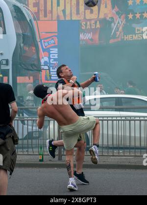 Glasgow, Scozia, Regno Unito. 25 maggio 2024: Rangers e Celtic vanno ad Hampden Park per la finale di Coppa di Scozia. Foto Stock