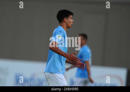 Firenze, Italia. 25 maggio 2024. Gara 2, primo turno, finale Primavera 1 Tim, Lazio, Milano, calcio, crediti: LaPresse/Alamy Live News Foto Stock