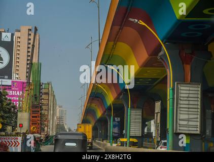 Distretto di Thane noto anche come città flamingo nel Maharashtra India Foto Stock