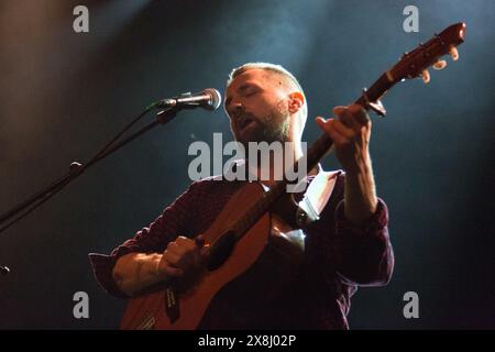 Glasgow, Scozia. Blue Rose Code, cantautore scozzese, alias Ross Wilson, ha eseguito un concerto all'O2 ABC al Celtic Connections 2018. Foto Pau Foto Stock