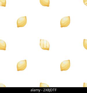 Motivo senza cuciture con limoni Foto Stock