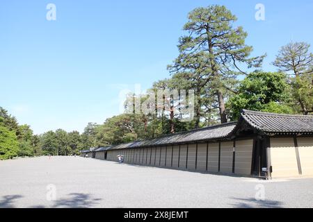 Palazzo Imperiale di Kyoto nel Giardino Nazionale Gyoen di Kyoto, Giappone Foto Stock