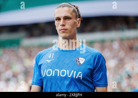 Brema, Germania. 18 maggio 2024. Firo : 18.05.2024, calcio, 1. Campionato, 1. Bundesliga, stagione 2023/2024, SV Werder Brema - VfL Bochum Noah Loosli (VfL Bochum) Ritratto, credito: dpa/Alamy Live News Foto Stock