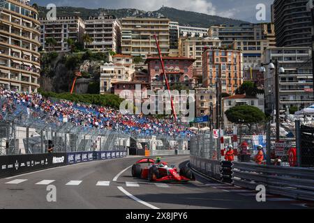 04 ANTONELLI Andrea Kimi (ita), Prema Racing, Dallara F2 2024, azione durante la 5a prova del Campionato FIA di Formula 2 2024 dal 23 al 26 maggio 2024 sul circuito di Monaco, a Monaco - foto Antonin Vincent / DPPI Foto Stock