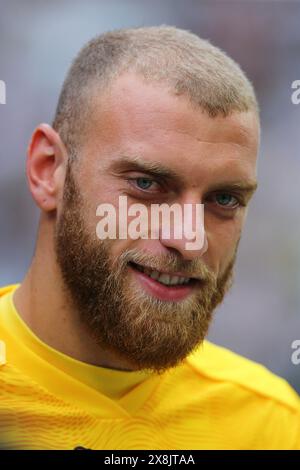 Michele di Gregorio dell'AC Monza durante la partita tra Juventus FC e AC Monza il 25 maggio 2024 all'Allianz Stadium di Torino. Foto Stock