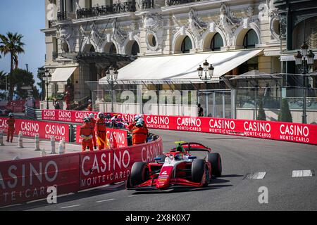 04 ANTONELLI Andrea Kimi (ita), Prema Racing, Dallara F2 2024, azione durante la 5 ^ prova del Campionato FIA di Formula 2 2024 dal 23 al 26 maggio 2024 sul circuito di Monaco, a Monaco - foto Paul Vaicle / DPPI Foto Stock