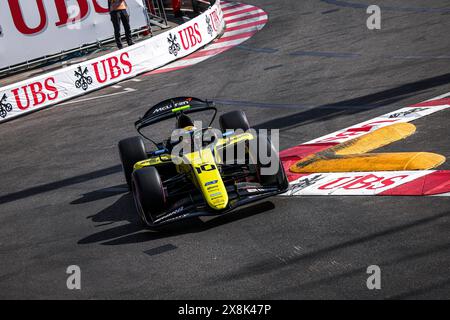 10 BORTOLETO Gabriel (bra), Invicta Racing, Dallara F2 2024, azione durante il 5° round del Campionato FIA di Formula 2 2024 dal 23 al 26 maggio 2024 sul circuito di Monaco, a Monaco - foto Eric Alonso / DPPI Foto Stock