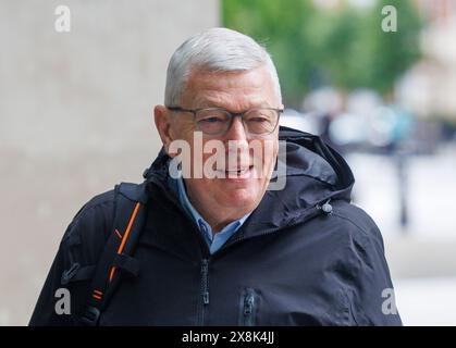 Londra, Regno Unito. 26 maggio 2024. Alan Johnson arriva alla BBC per apparire domenica con Laura Kuenssberg. Crediti: Mark Thomas/Alamy Live News Foto Stock