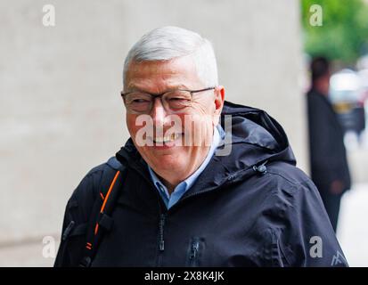 Londra, Regno Unito. 26 maggio 2024. Alan Johnson arriva alla BBC per apparire domenica con Laura Kuenssberg. Crediti: Mark Thomas/Alamy Live News Foto Stock