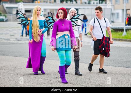 Brno, Repubblica Ceca. 26 maggio 2024. L'Animefest, festival incentrato sul fenomeno della cultura pop giapponese, si conclude a Brno, Repubblica Ceca, il 26 maggio 2024. Crediti: Patrik Uhlir/CTK Photo/Alamy Live News Foto Stock