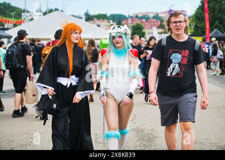 Brno, Repubblica Ceca. 26 maggio 2024. L'Animefest, festival incentrato sul fenomeno della cultura pop giapponese, si conclude a Brno, Repubblica Ceca, il 26 maggio 2024. Crediti: Patrik Uhlir/CTK Photo/Alamy Live News Foto Stock