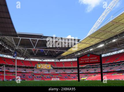 Londra, Regno Unito. 19 maggio 2024. Vista sul terreno dell'American Express Community Stadium di Wembley Stadiumf durante la finale dei play-off tra Leeds United e Southampton allo stadio Wembley di Londra, Inghilterra. (David Horton/SPP) credito: SPP Sport Press Photo. /Alamy Live News Foto Stock