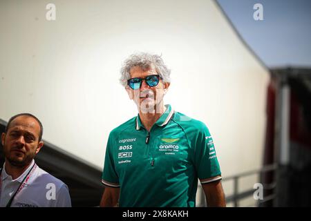 Monaco, Principato di Monaco. 26 maggio 2024. Edoardo Bendinelli, Fernando Alonso personal trainer, durante il GP di Monaco, 23-26 maggio 2024 Montecarlo, campionato del mondo di Formula 1 2024. Credito: Agenzia fotografica indipendente/Alamy Live News Foto Stock