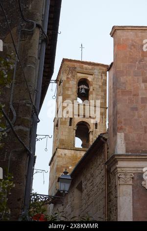 L'Italia, Toscana, Pitigliano, S.Maria S.Roocco chiesa (XII secolo) Foto Stock