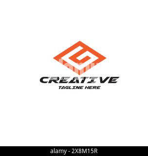 Logo Letter G Vector Illustrazione Vettoriale