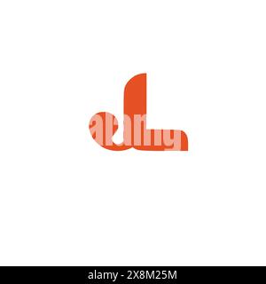 Modello vettoriale del logo JL Illustrazione Vettoriale