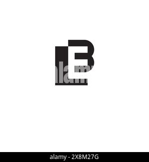 Logo Letter LB. File vettoriale dell'icona del logo LB. Illustrazione Vettoriale