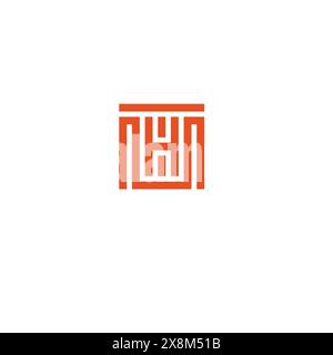 Design logo HM, simbolo, icona, logo file vettoriale, Illustrazione Vettoriale